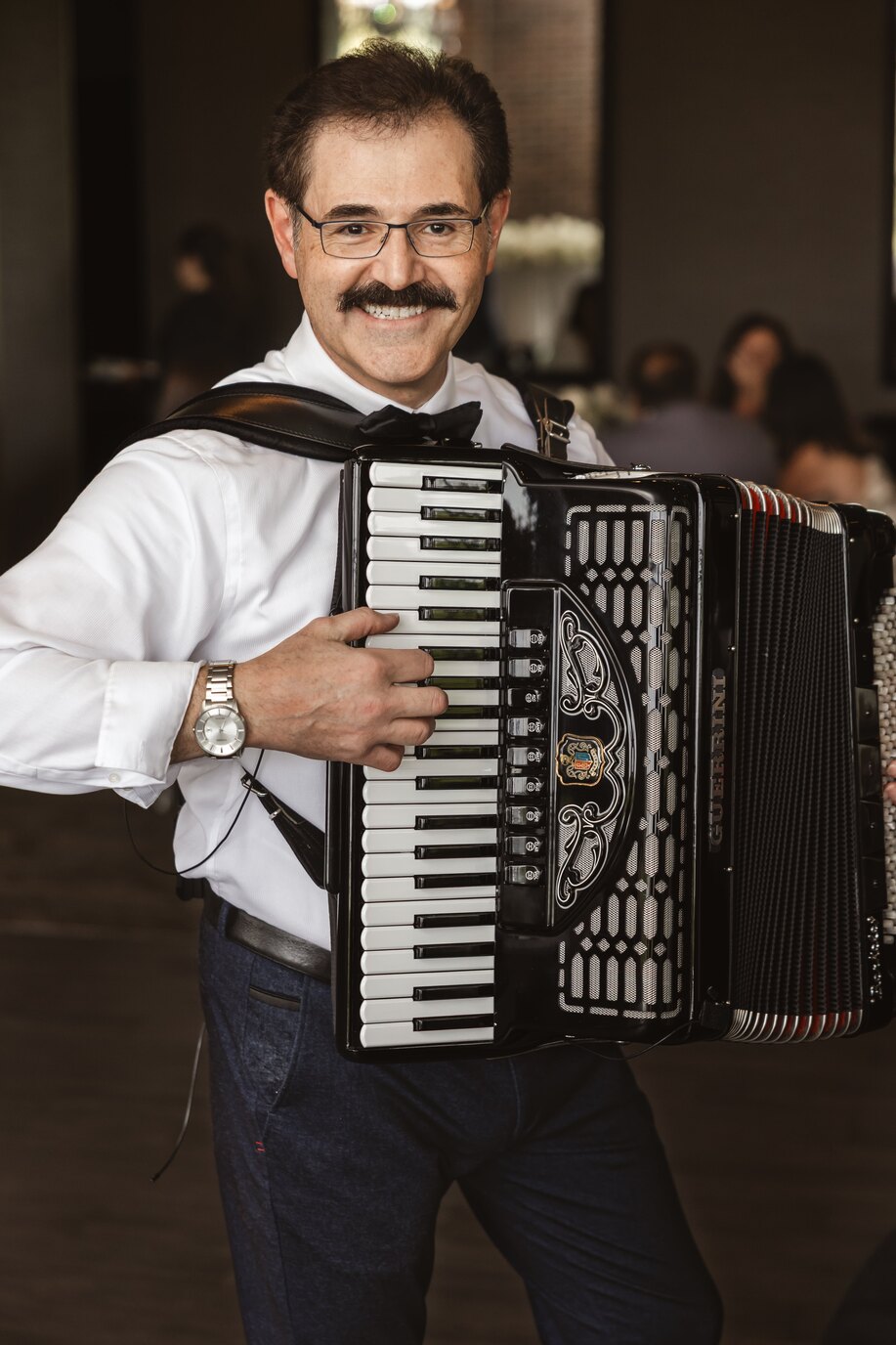Lucio outdoor portrait with accordion