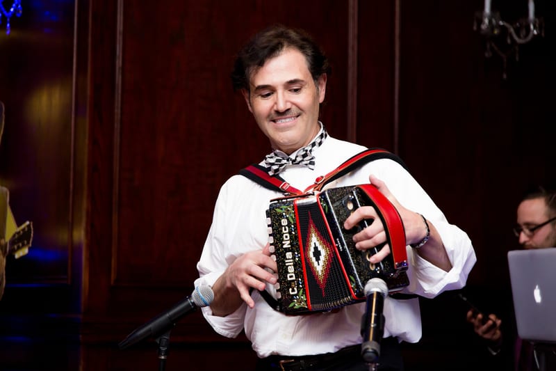 Lucio playing at a live event