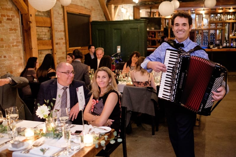 Wedding reception performance